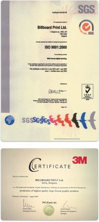 Certificates